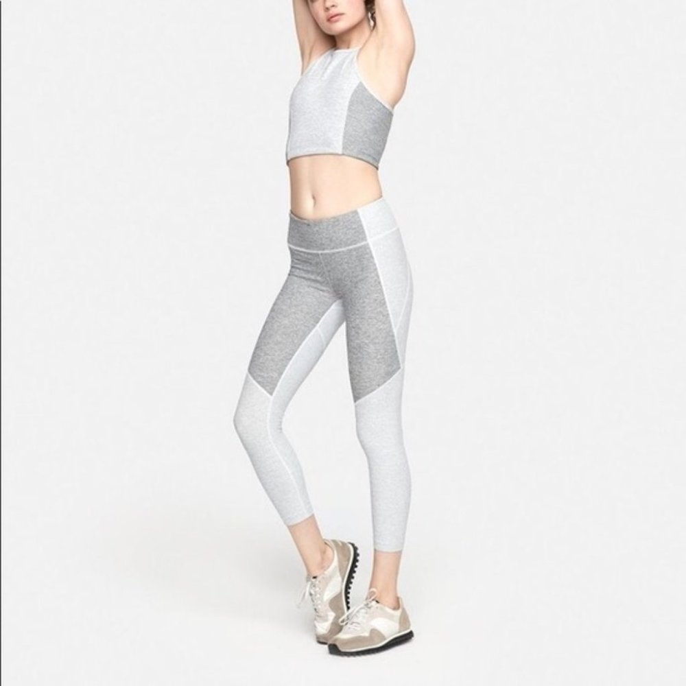 outdoor voices 3/4 Two-tone Leggings Marled Healthered